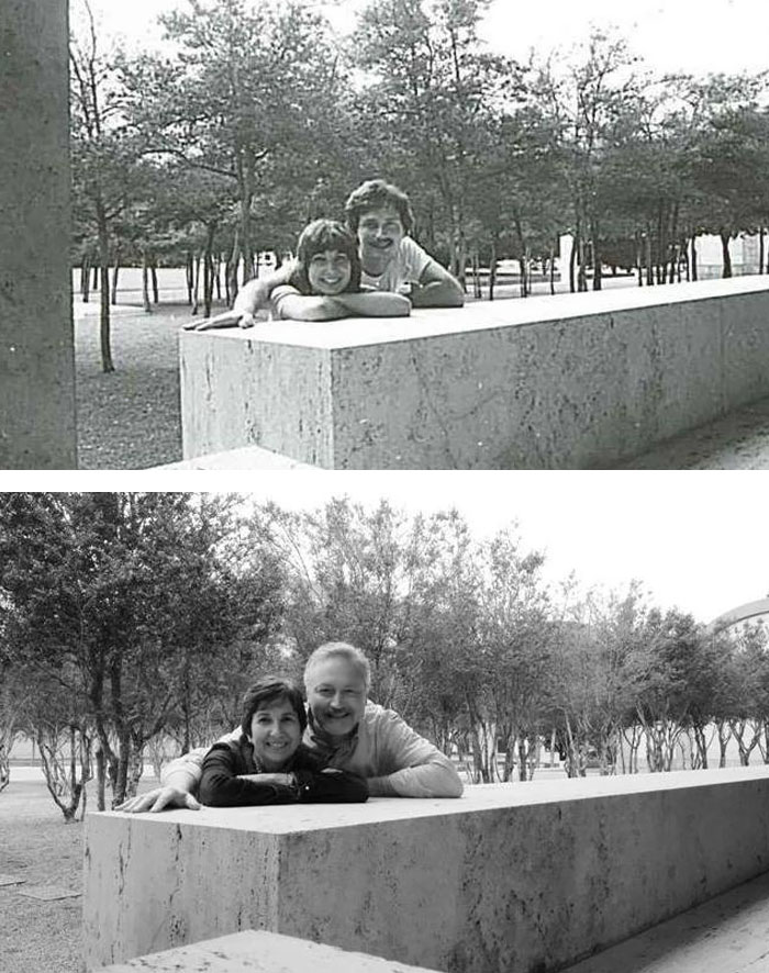 My Parents Recreate Picture 32 Years Later. Still In Love