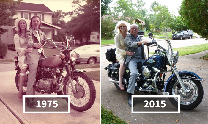 67 Couples Recreating Their Old Photos Prove That True Love Is Forever