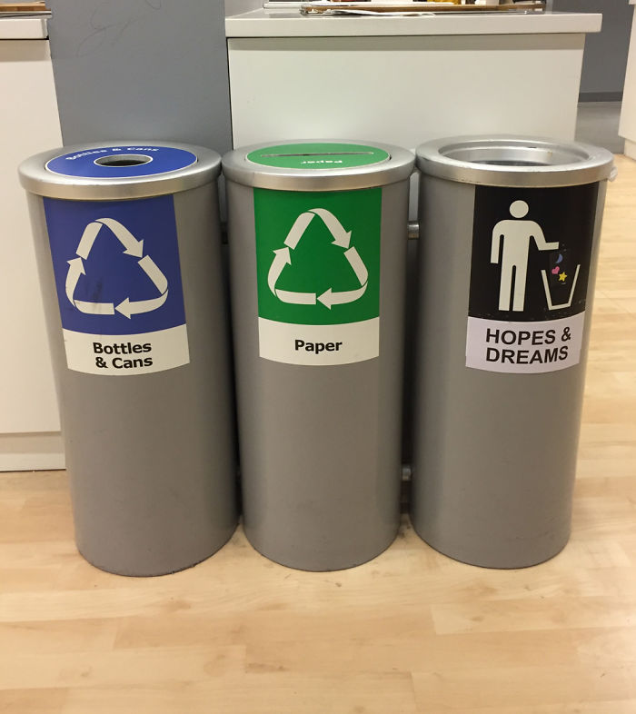 I Turned This Store’s Regular Trashcan Into A Trashcan For People’s Hopes And Dreams