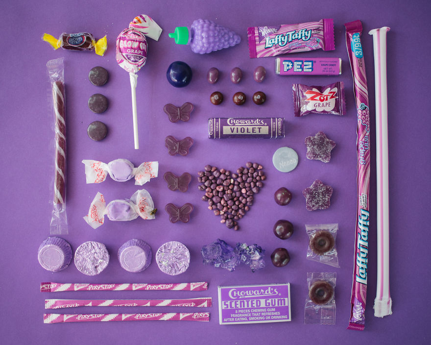 An Architecture Student Photographing Candies In A Bold, Colorful Way