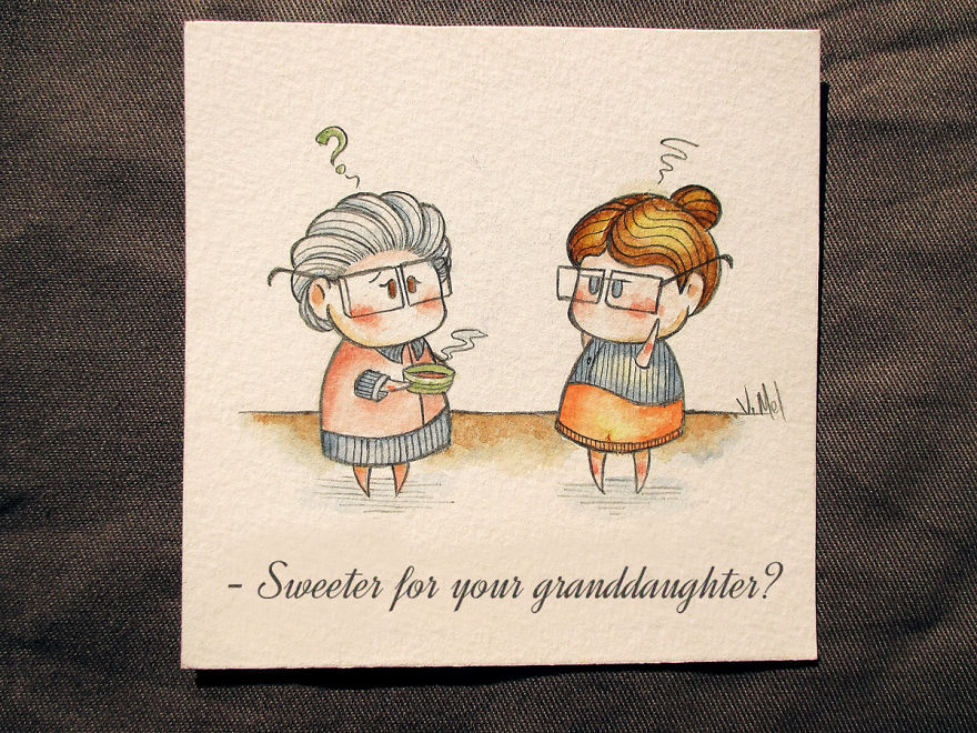 I Illustrate The Love Between Daughter, Mother And Grandmother By Creating Loving Cards