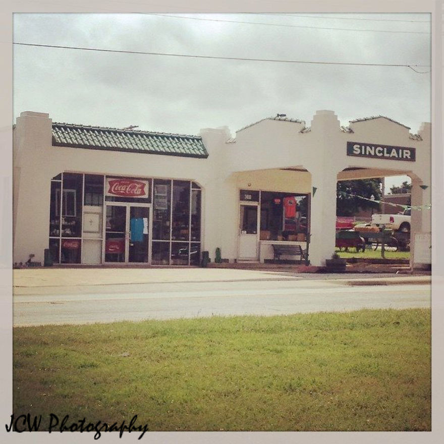 Old Cars And Gas Stations