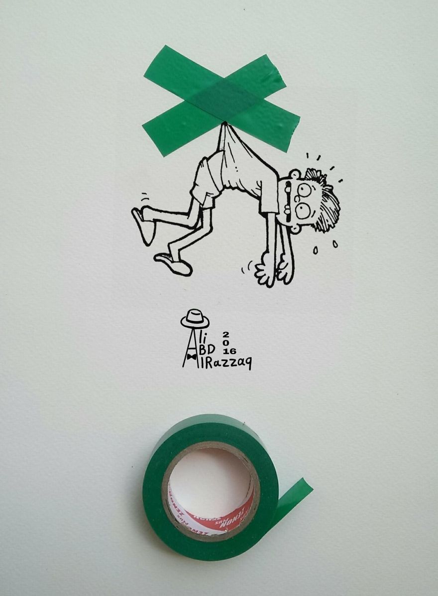 I Draw Interactive Illustrations Using Everyday Objects (part 7 )