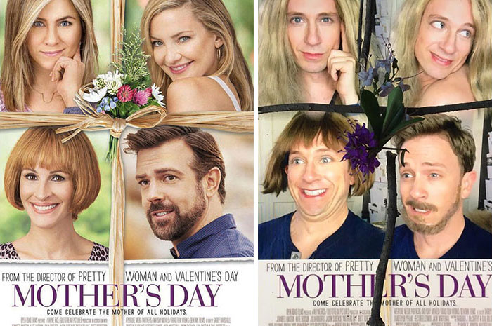 Tom Lenk As Jennifer Anniston, Julia Roberts, Kate Hudson And Jason Sudeikis On Moter's Day Movie Poster