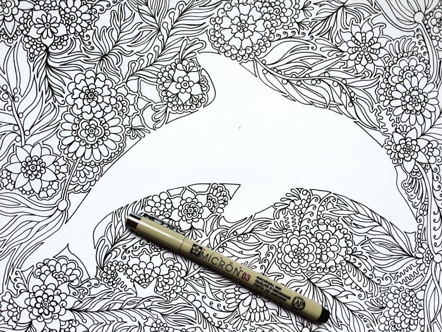 I Draw Intricate Black And White Designs