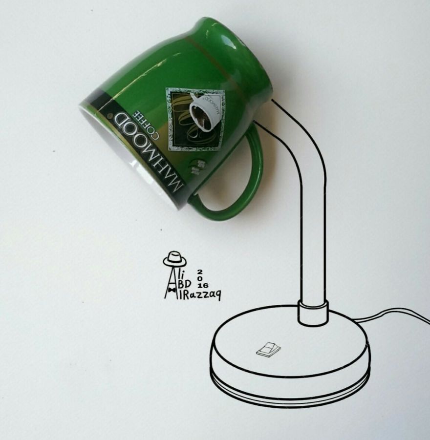 I Draw Interactive Illustrations Using Everyday Objects (part 7 )