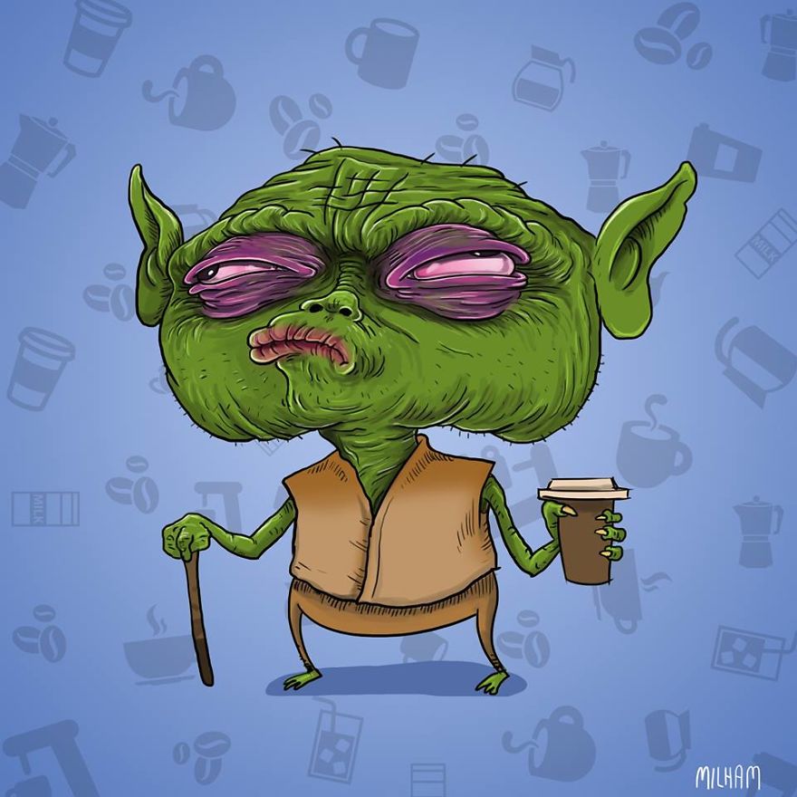 Yoda Before Coffee