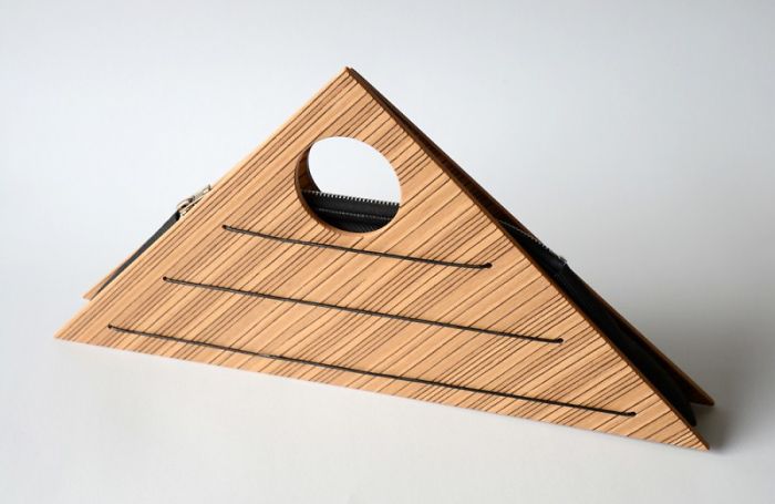 Anna Moraitou’s Triangle Wooden Purse