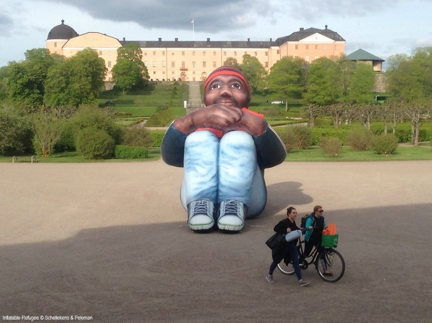 We Made A Giant Inflatable Refugee To Travel The World And Spread Awareness