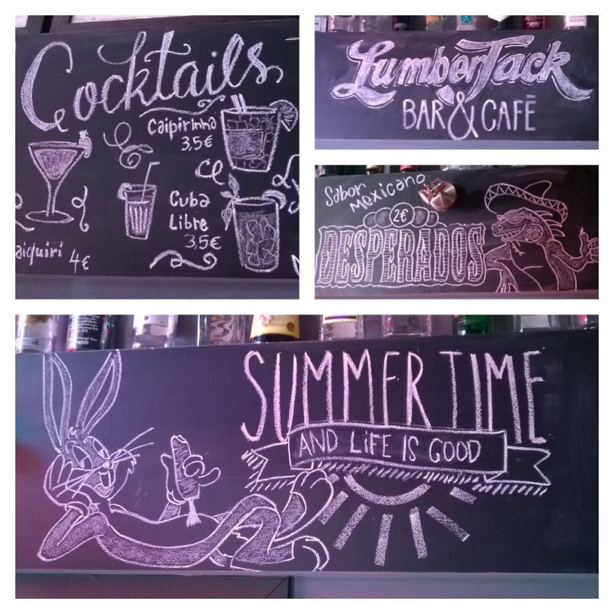 Chalkboard @ Lumberjack Bar