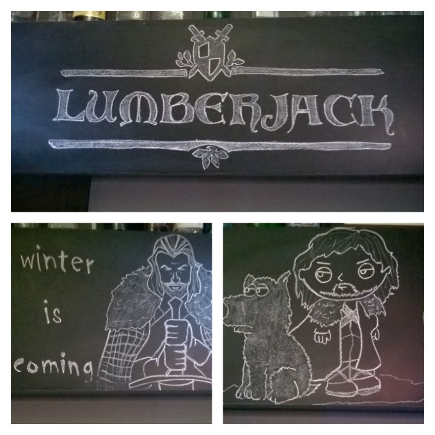 Chalkboard @ Lumberjack Bar