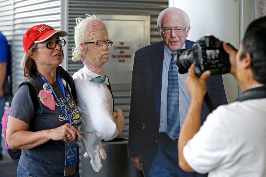 This Is What Happens When You Crochet A Life Sized Bernie Sanders ...
