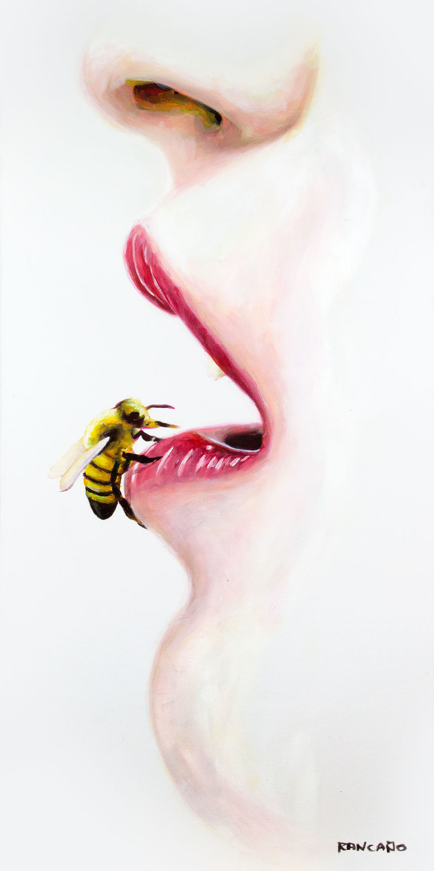 I Painted Bees And Birds On Women's Lips
