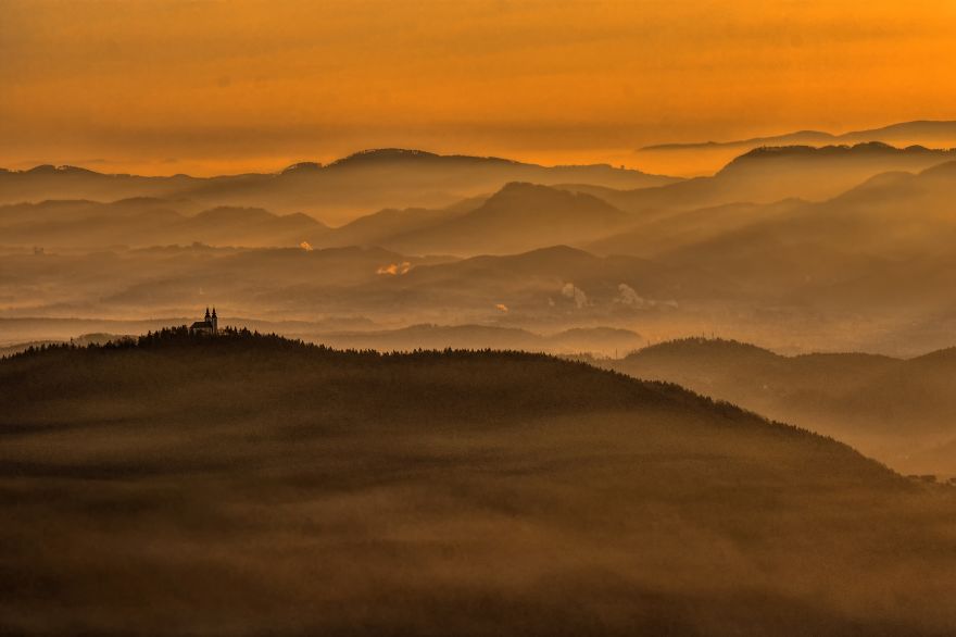 I Photographed Slovenian Countryside Illuminated By Rays Of Sun