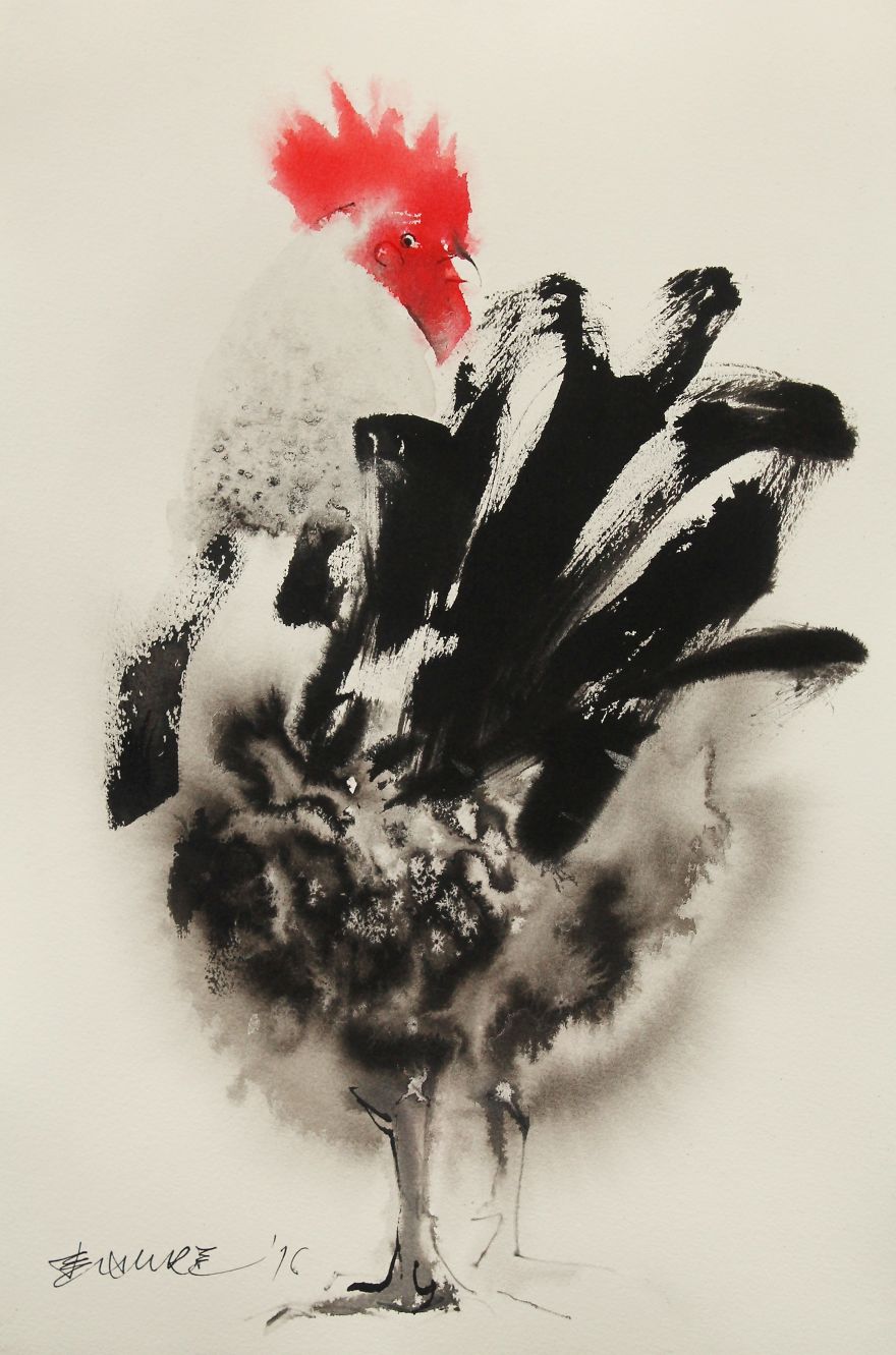 Wonderfully Expressive Ink Paintings By Endre Penovac