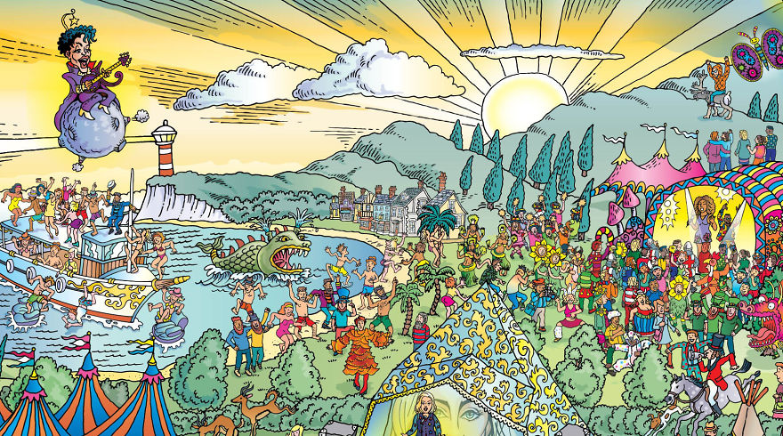 Festival Land: An Illustration Of European Festivals