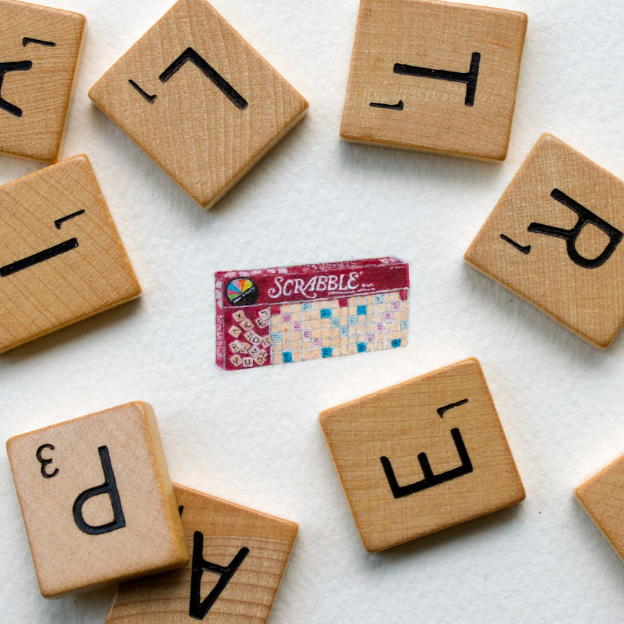 Scrabble. A Commissioned Piece - A Daughter's Favorite Game That She Used To Play With Her Mom
