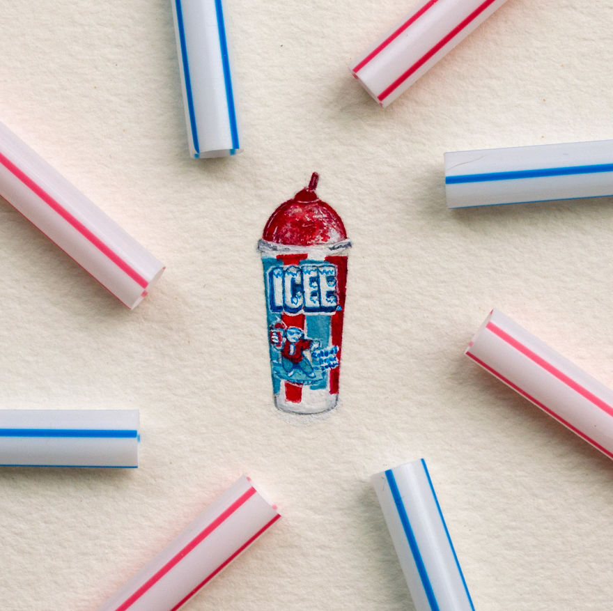 Icee. The Letter I For The "mini-market" Series. "mini-market" Consists Of A Brand For Each Letter Of The Alphabet