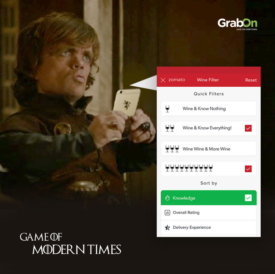 9 Posters Of Game Of Thrones Characters Using Modern Day Apps