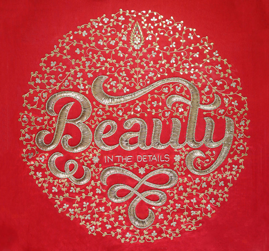 Typography Meets Indian Crafts
