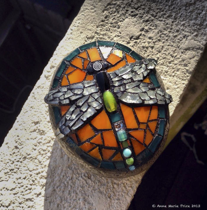 As A Way To Relax, I Make These Colorful Mosaics On Stones