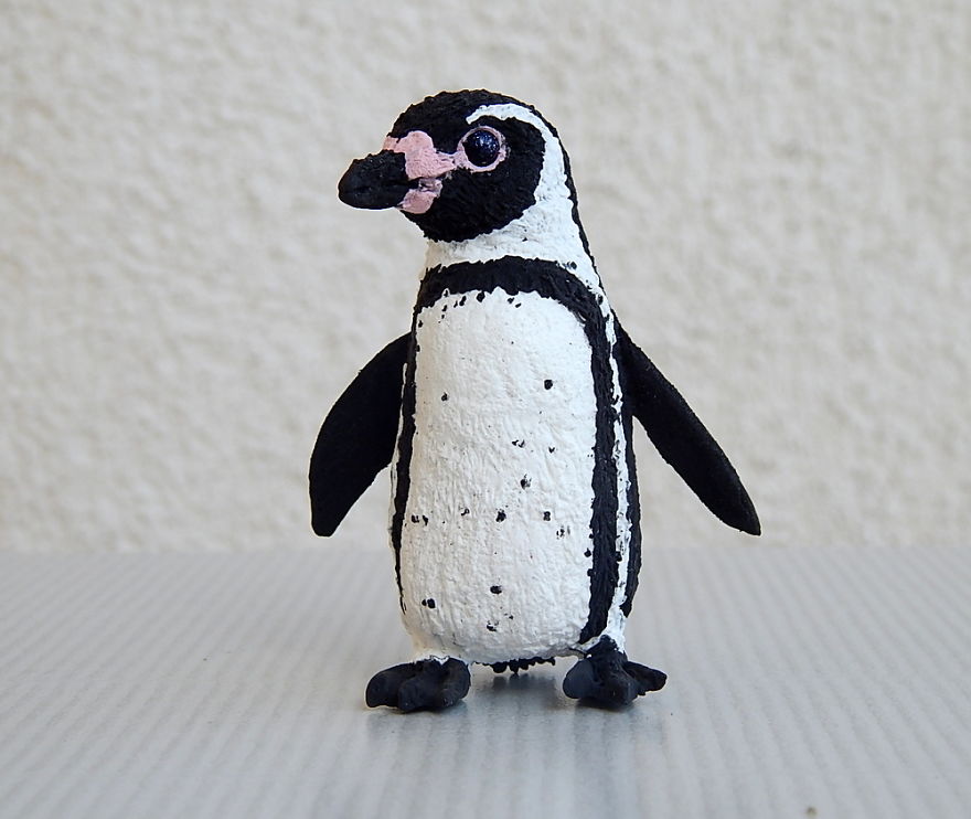 I Made This Humboldt Penguin Figurine Out Of Clay
