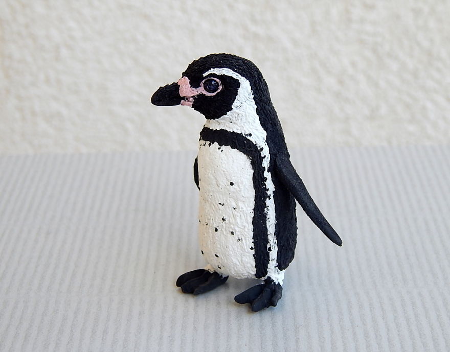I Made This Humboldt Penguin Figurine Out Of Clay