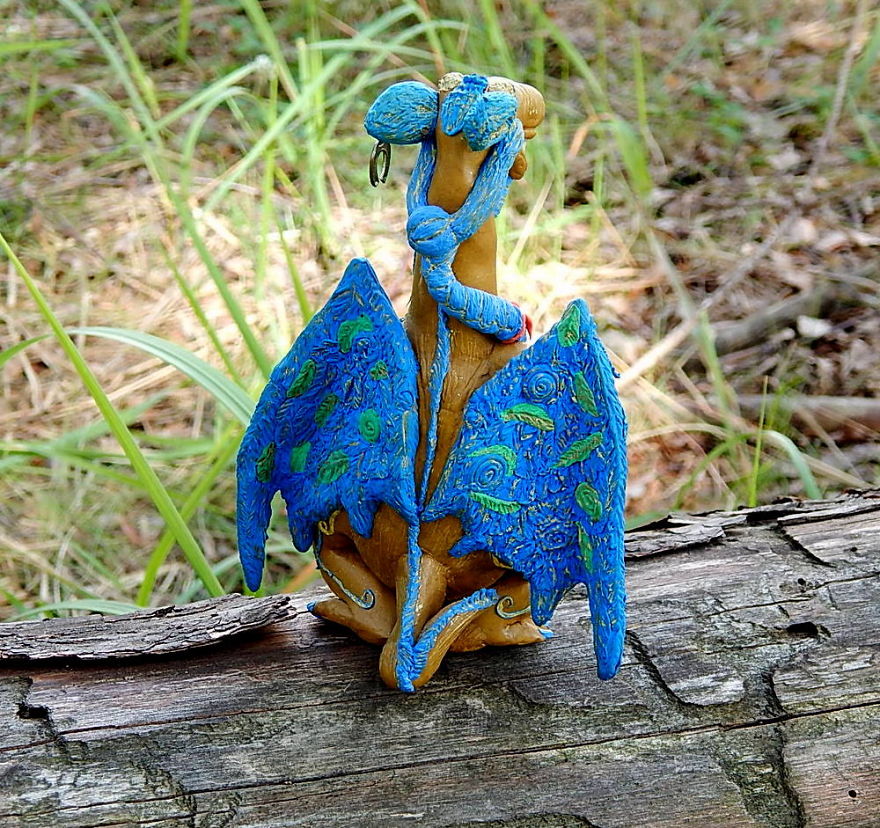 I Made This Dragon Figurine Out Of Clay