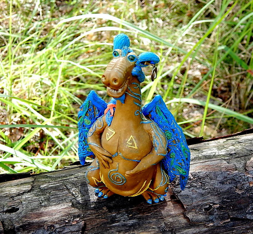 I Made This Dragon Figurine Out Of Clay