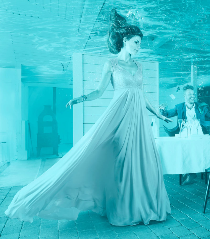 I Spent Over 40 Hours To Create This Underwater Restaurant Image