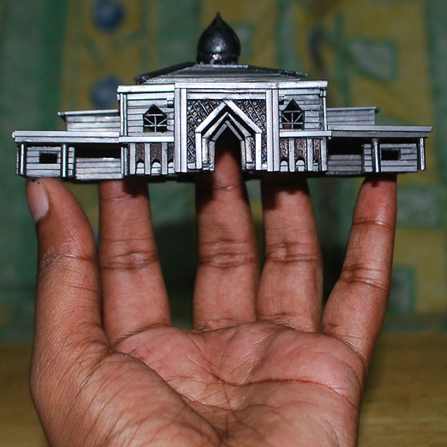 It Took Me 212 Hours To Create A Floating Mosque Out Of Graphite