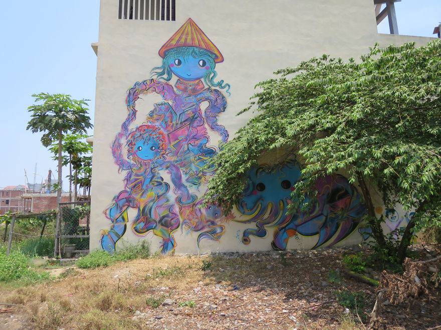 Where Is My Elephant: I Painted My Highest Mural In Danang, Vietnam