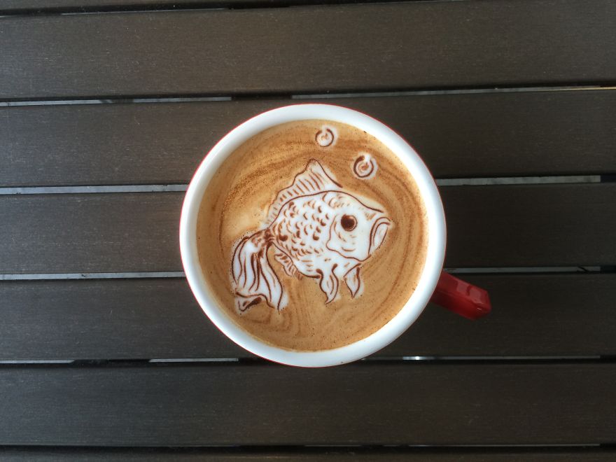 My Friend Convinced Me To Try Latte Art, Here's The Result