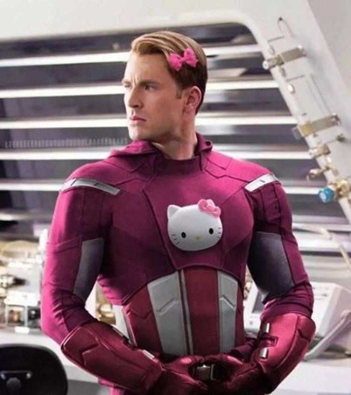 Iconic Character In Hello Kitty Costume!