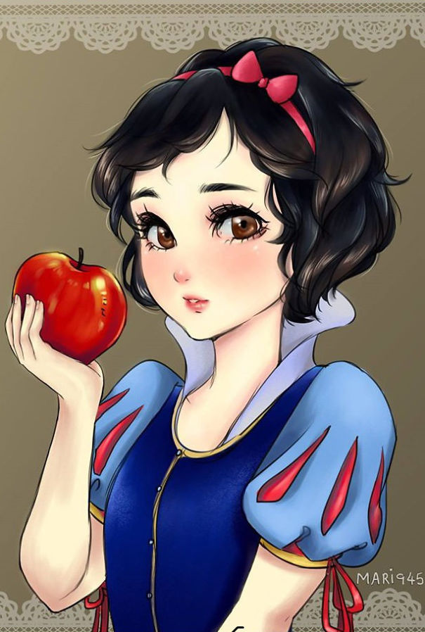 If Disney Princesses Were Anime Characters!
