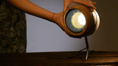 I Designed A Lamp That Uses Diaphragm To Change The Intensity Of Light