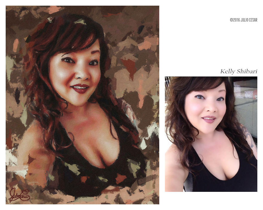 Julio Cesar Turns Your Photos From Social Networks Into Realistic Paintings Or Caricatures!