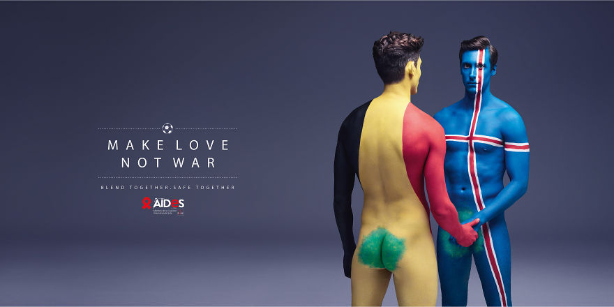 Make Love, Not War: Clever Ad Campaign Against AIDS
