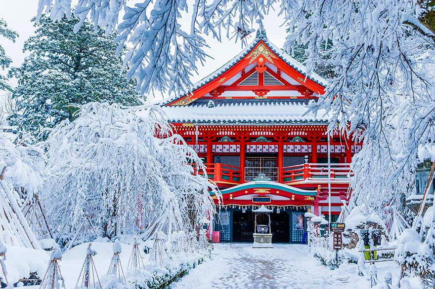 Natadera Temple In Winter