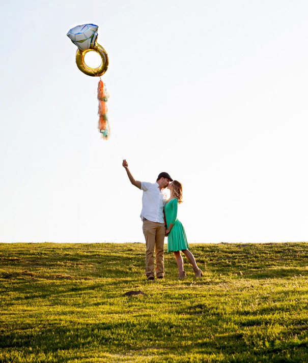 Ring Balloon Engagement Announcement