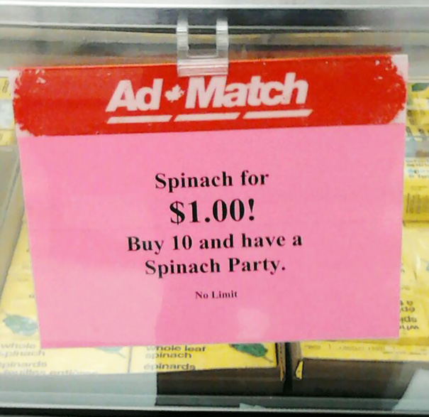 Spinach Party Anyone?