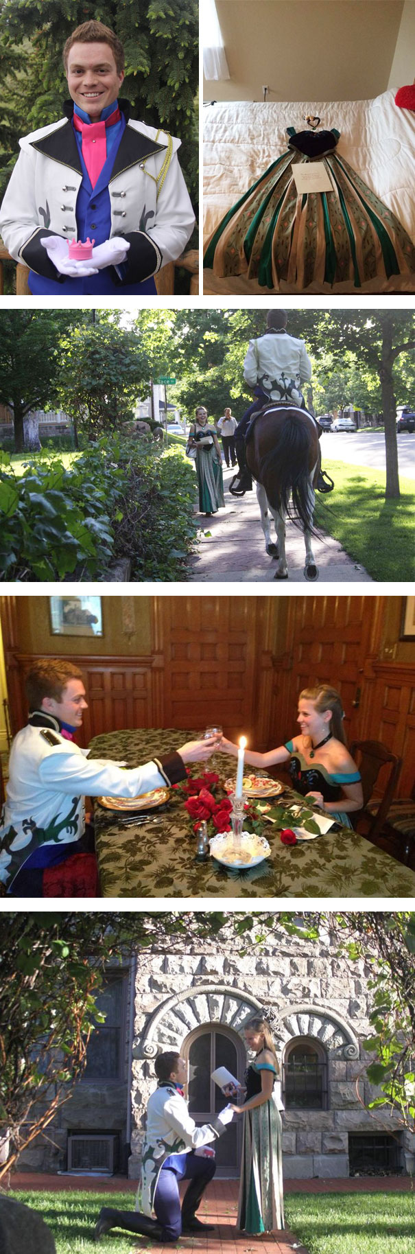 Amazing Frozen-Themed Marriage Proposal