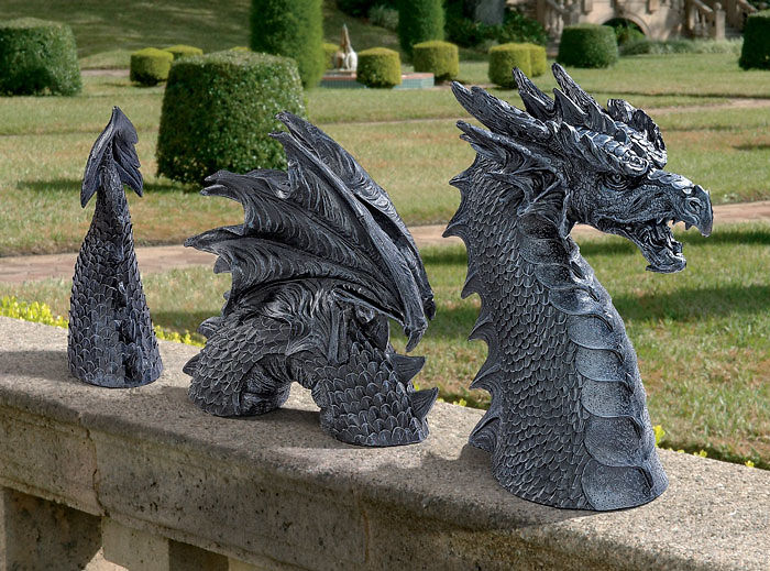Dragon Of Falkenberg Castle Lawn Statue