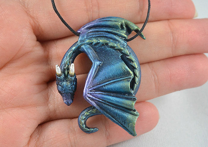 Resting Dragon Necklace