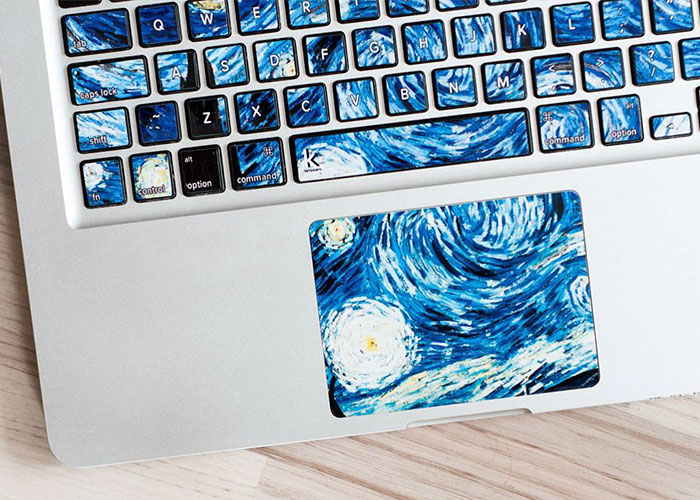Keyboard Stickers That Turn Your Laptop Into Iconic Paintings