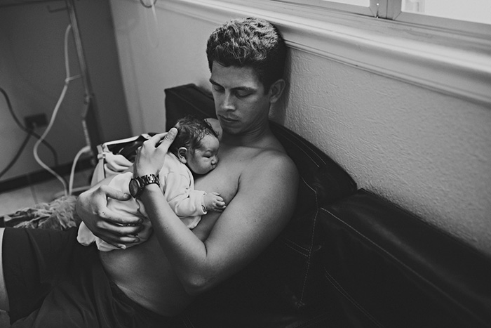 Father With Newborn Baby