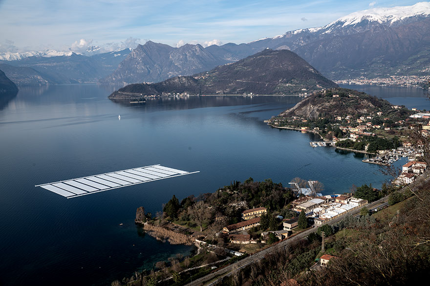 Artists Are Building Water Walkway Across Lake Iseo, Italy