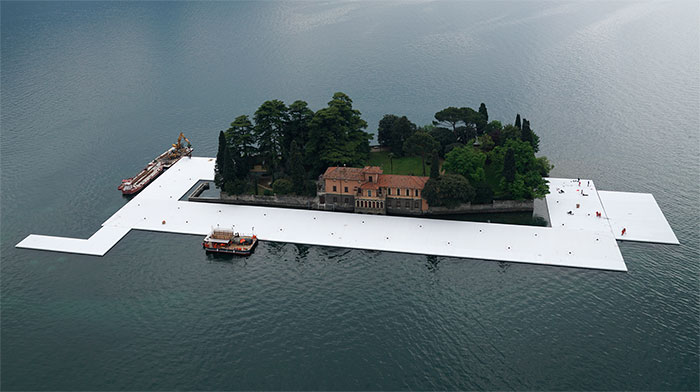 Artists Are Building Water Walkway Across Lake Iseo, Italy