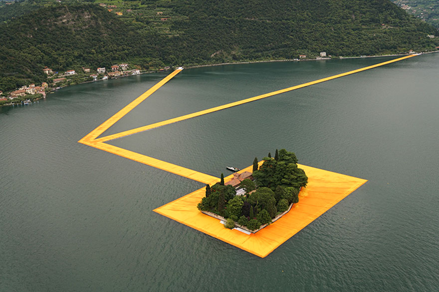 Christo's 3km Floating Walkway Across Italy's Lake Iseo Open To Public
