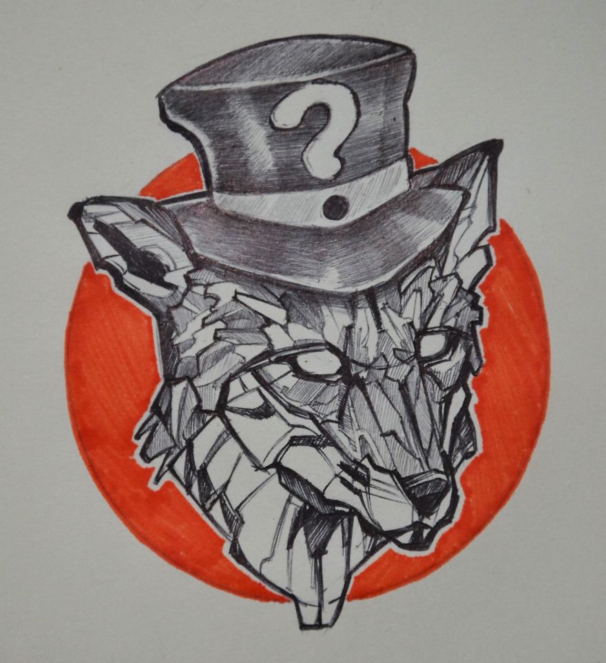 Every Free Time I Create Animal Drawings With A Twist !